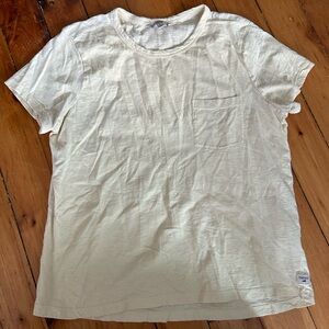 Toad & Co | Organic Cotton pocket yellow T-Shirt large